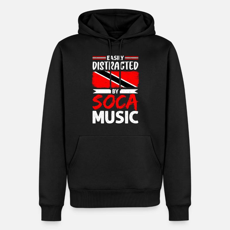 Soca Dance Trinité-et-Tobago - Sweat à capuche Premium bio Homme - noir