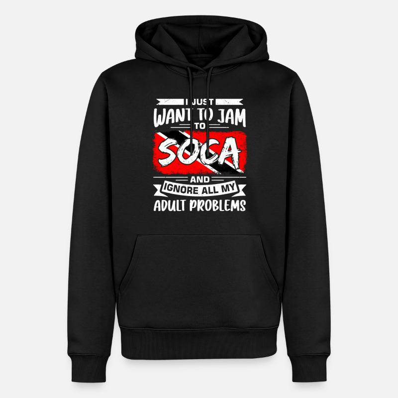 Soca Dance Trinité-et-Tobago - Sweat à capuche Premium bio Homme - noir