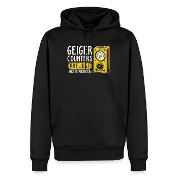Nuclear Engineer Geiger Counters - Men’s Premium Organic Hoodie - black - Front - Nico (187cm)