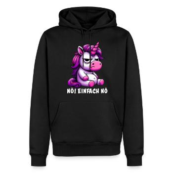 Non, juste Pas du tout - Sweat à capuche Premium bio Homme - noir - Devant - Nico (187cm)