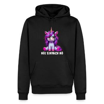Non, juste Pas du tout - Sweat à capuche Premium bio Homme - noir - Devant - Nico (187cm)