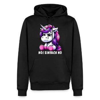 Non, juste Pas du tout - Sweat à capuche Premium bio Homme - noir - Devant - Nico (187cm)
