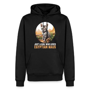 Egyptian Mau Kätzchen Katze Ägyptische Mau - Männer Premium Bio Hoodie - Schwarz - Vorne - Nico (187cm)