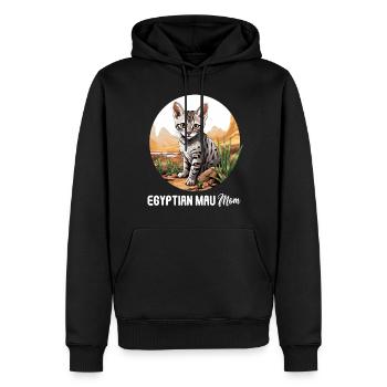 Mau égyptien Chaton Chat égyptien Mau - Sweat à capuche Premium bio Homme - noir - Devant - Nico (187cm)