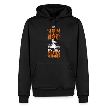 Instructeur de Pilates Enseignant - Sweat à capuche Premium bio Homme - noir - Devant - Nico (187cm)
