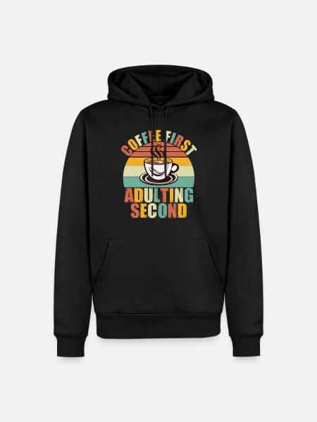Coffee Gifts - Männer Premium Bio Hoodie - Schwarz