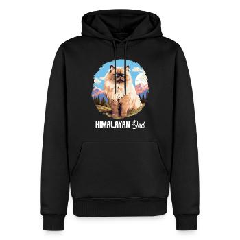 Chat de l’Himalaya Colourpoint Katze - Sweat à capuche Premium bio Homme - noir - Devant - Nico (187cm)