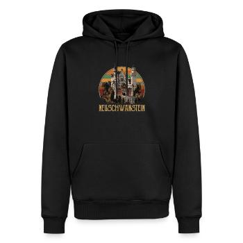 neuschwanstein deutschland germany - Männer Premium Bio Hoodie - Schwarz - Vorne - Nico (187cm)