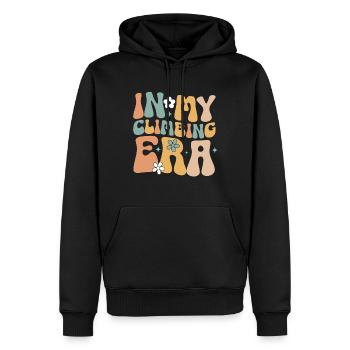 Grimpeur Escalade Montagne - Sweat à capuche Premium bio Homme - noir - Devant - Nico (187cm)