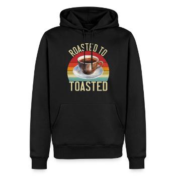 Cadeaux de café - Sweat à capuche Premium bio Homme - noir - Devant - Nico (187cm)