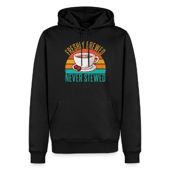 Cadeaux de café - Sweat à capuche Premium bio Homme - noir - Devant - Nico (187cm)