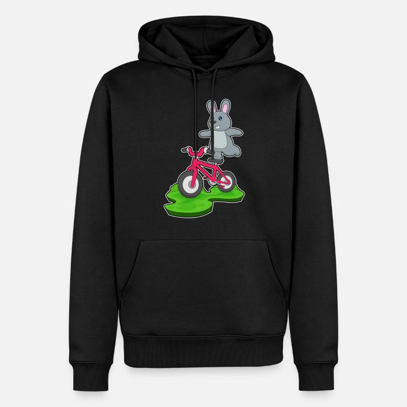 Vélo de lapin - Sweat à capuche Premium bio Homme - noir