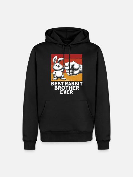 Best Bunny Grandpa Ever - Men’s Premium Organic Hoodie - black