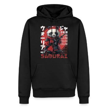 Samurai Panda Kawaii Japanese Ninja Panda Bear - Men’s Premium Organic Hoodie - black - Front - Nico (187cm)