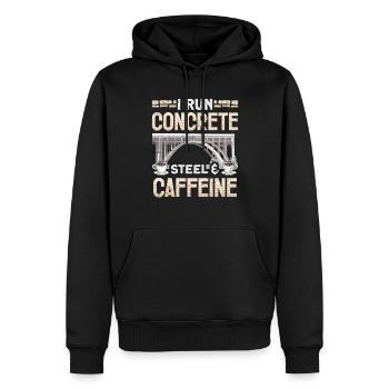 Bridge Construction and Bridge Engineer - Men’s Premium Organic Hoodie - black - Front - Nico (187cm)
