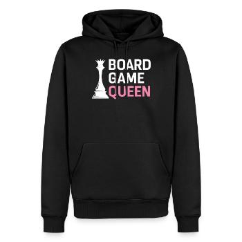 Brettspiel Queen Lustiges Schach Schachmatt Schach Mädchen - Männer Premium Bio Hoodie - Schwarz - Vorne - Nico (187cm)
