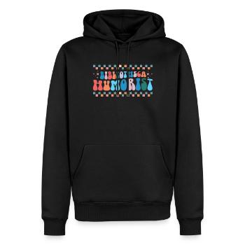 Groovy Lesen Bibliothekar Lustige Bibliothek - Männer Premium Bio Hoodie - Schwarz - Vorne - Nico (187cm)