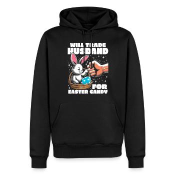 Will Trade Husband For Easter Candy - Männer Premium Bio Hoodie - Schwarz - Vorne - Nico (187cm)