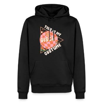 Disco Groovy Hippie 70s 80er Vintage Siebziger - Männer Premium Bio Hoodie - Schwarz - Vorne - Nico (187cm)