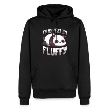 Je ne suis pas grosse, je suis moelleuse - Sweat à capuche Premium bio Homme - noir - Devant - Nico (187cm)