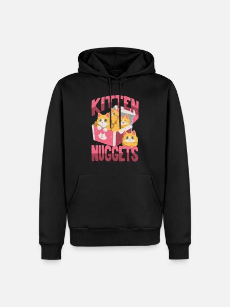 Kitten Nuggets - Men’s Premium Organic Hoodie - black