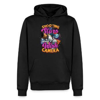 Astrophotographie Astrophotographe - Sweat à capuche Premium bio Homme - noir - Devant - Nico (187cm)