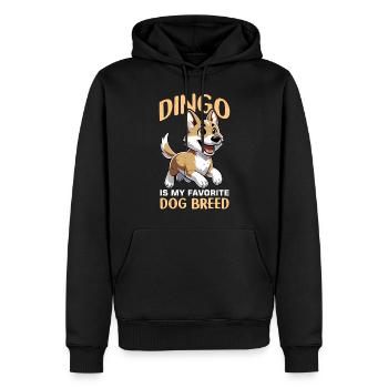 Dingo Australischer Hund - Männer Premium Bio Hoodie - Schwarz - Vorne - Nico (187cm)