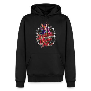 Flamenco Le flamenco n’est pas qu’une danse - Sweat à capuche Premium bio Homme - noir - Devant - Nico (187cm)