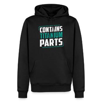 Lustige Chiropraktik Wirbelsäule Skoliose Lendenwirbelsäule - Männer Premium Bio Hoodie - Schwarz - Vorne - Nico (187cm)