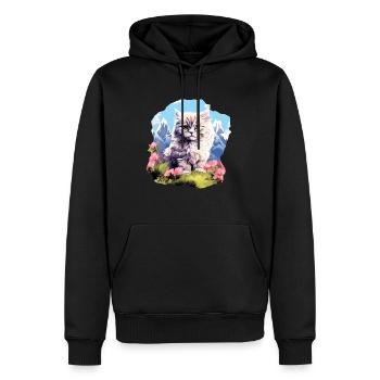 Persian Cat Perserkatze - Männer Premium Bio Hoodie - Schwarz - Vorne - Nico (187cm)