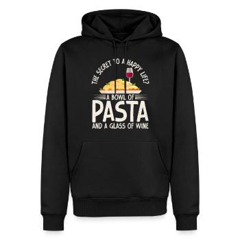 Italian Food Gifts - Männer Premium Bio Hoodie - Schwarz - Vorne - Nico (187cm)
