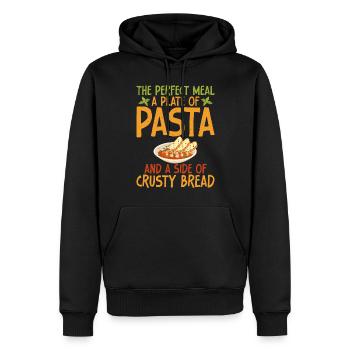 Cadeaux de cuisine italienne - Sweat à capuche Premium bio Homme - noir - Devant - Nico (187cm)