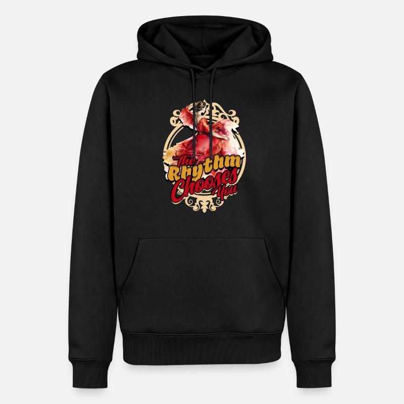 Flamenco Le rythme vous choisit - Sweat à capuche Premium bio Homme - noir