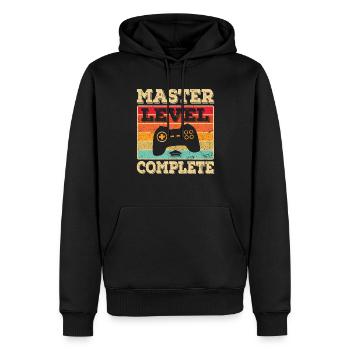 Master Abschluss Absolvent BWL Student Studium - Männer Premium Bio Hoodie - Schwarz - Vorne - Nico (187cm)