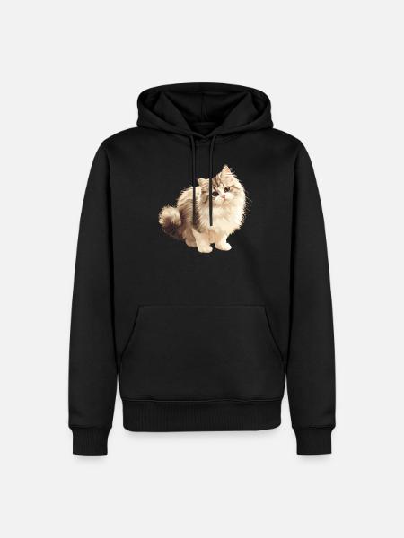 Ragamuffin Kitten Ragamuffin Cat - Men’s Premium Organic Hoodie - black