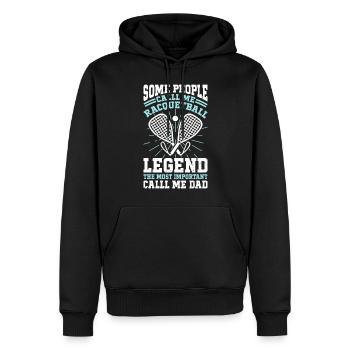 Some people call me Racquetball legend Racquetball - Men’s Premium Organic Hoodie - black - Front - Nico (187cm)