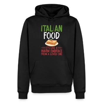 Italian Food Gifts - Männer Premium Bio Hoodie - Schwarz - Vorne - Nico (187cm)