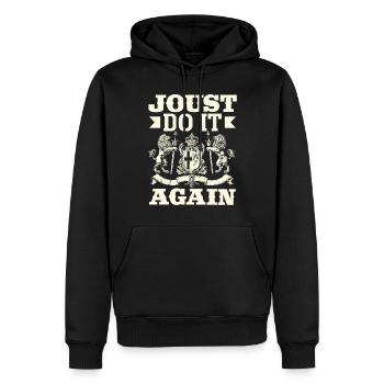 Festival de l’épée médiévale - Sweat à capuche Premium bio Homme - noir - Devant - Nico (187cm)