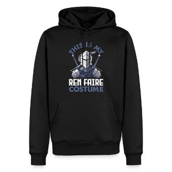 Festival de l’épée médiévale - Sweat à capuche Premium bio Homme - noir - Devant - Nico (187cm)