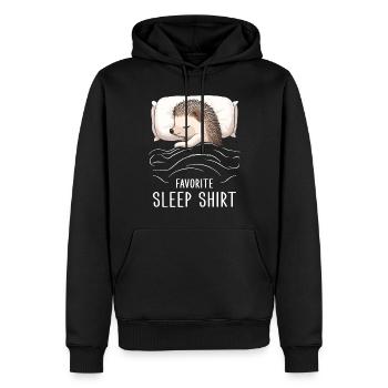 Favorite Sleep Shirt - Männer Premium Bio Hoodie - Schwarz - Vorne - Nico (187cm)