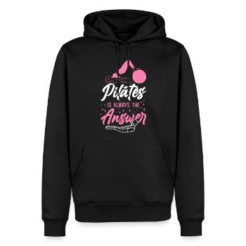 Pilates Instructor Teacher Pilates - Männer Premium Bio Hoodie - Schwarz - Vorne - Nico (187cm)