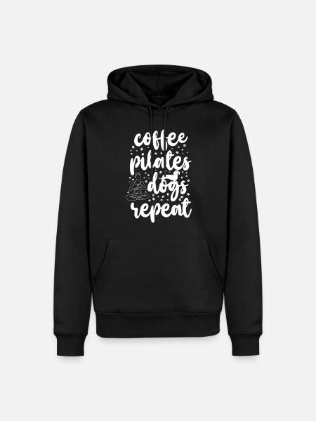 Pilates Instructor Teacher Coffee - Men’s Premium Organic Hoodie - black