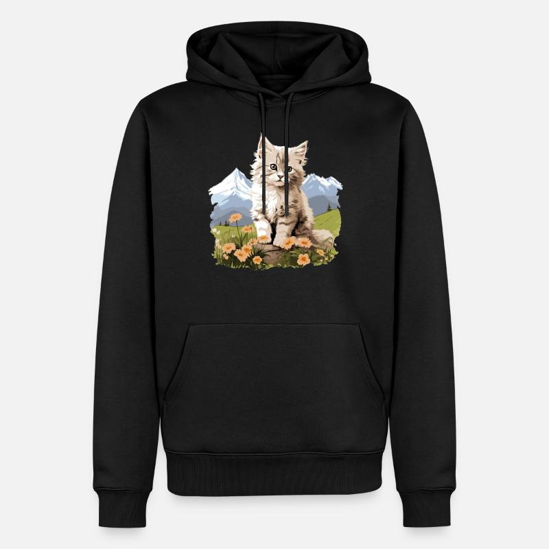 Ragamuffin Chaton Ragamuffin Chat - Sweat à capuche Premium bio Homme - noir
