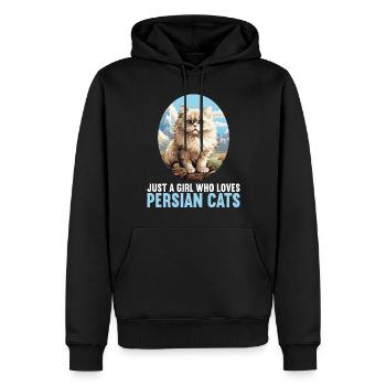 Persian Cat Perserkatze - Männer Premium Bio Hoodie - Schwarz - Vorne - Nico (187cm)