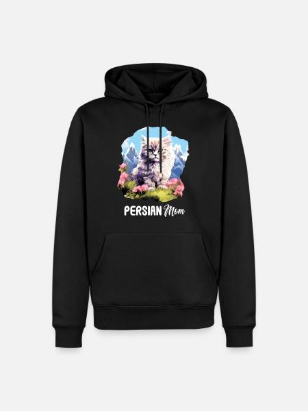 Persian Cat Perserkatze - Men’s Premium Organic Hoodie - black