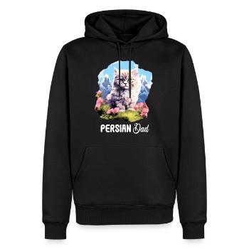 Persian Cat Perserkatze - Männer Premium Bio Hoodie - Schwarz - Vorne - Nico (187cm)