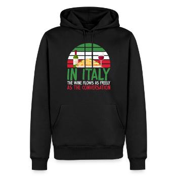 Italian Food Gifts - Männer Premium Bio Hoodie - Schwarz - Vorne - Nico (187cm)