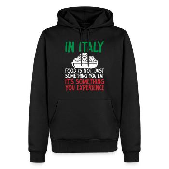 Italian Food Gifts - Männer Premium Bio Hoodie - Schwarz - Vorne - Nico (187cm)