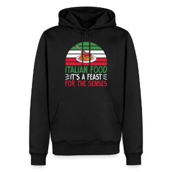 Italian Food Gifts - Männer Premium Bio Hoodie - Schwarz - Vorne - Nico (187cm)