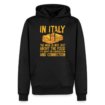 Italian Food Gifts - Männer Premium Bio Hoodie - Schwarz - Vorne - Nico (187cm)